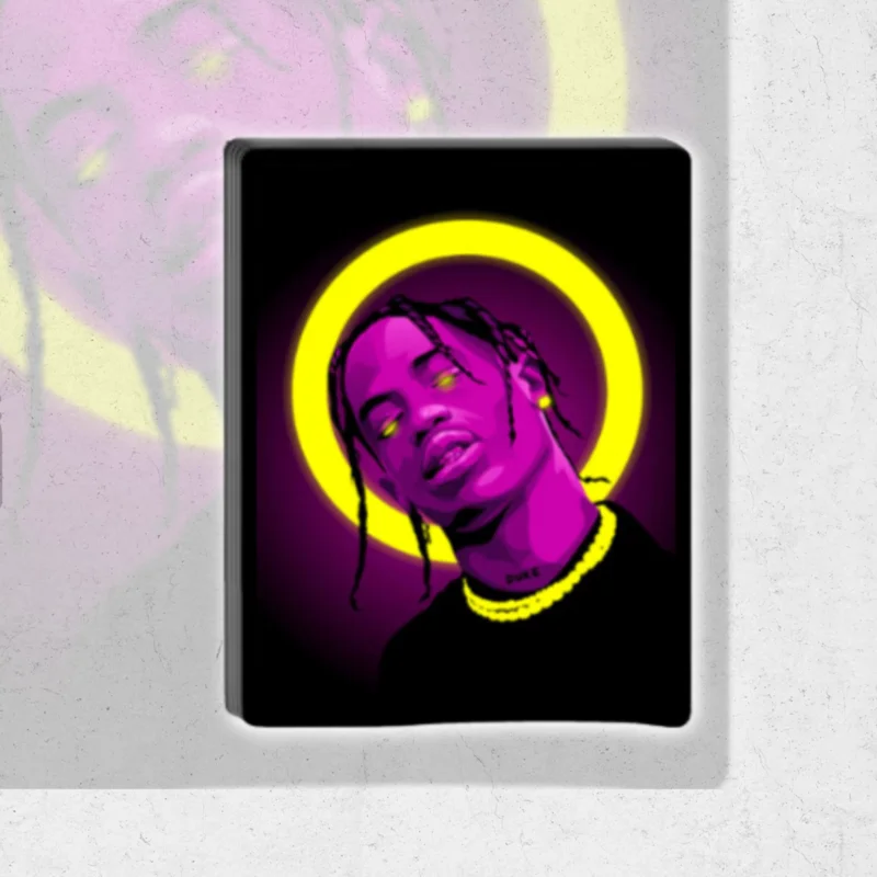 Travis Scott I - glossy vinyl sticker