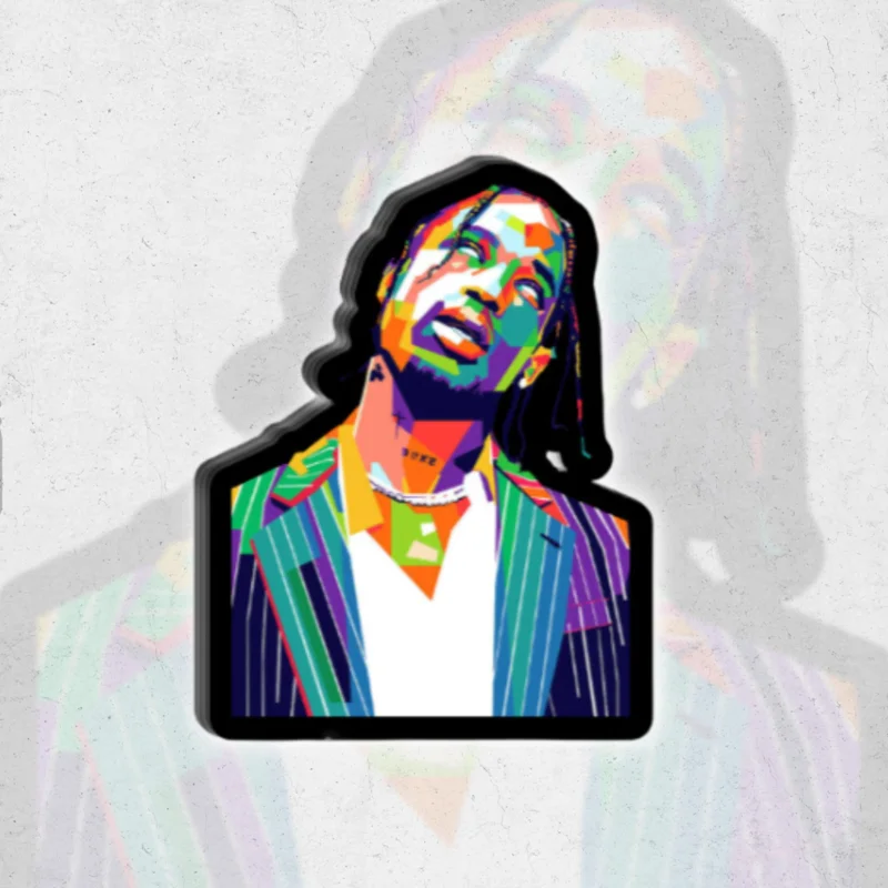 Travis Scott III - glossy vinyl sticker