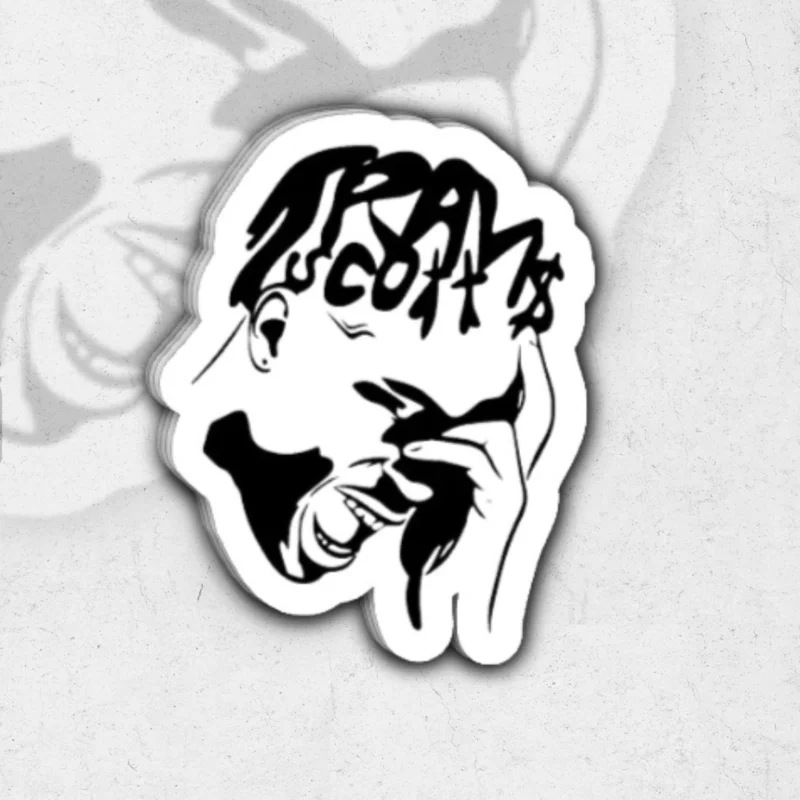 Travis Scott VIII - glossy vinyl sticker