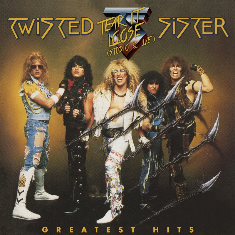 TWISTED SISTER 'GREATEST HITS -TEAR IT LOOSE' 2LP - TRANSLUCENT GOLD