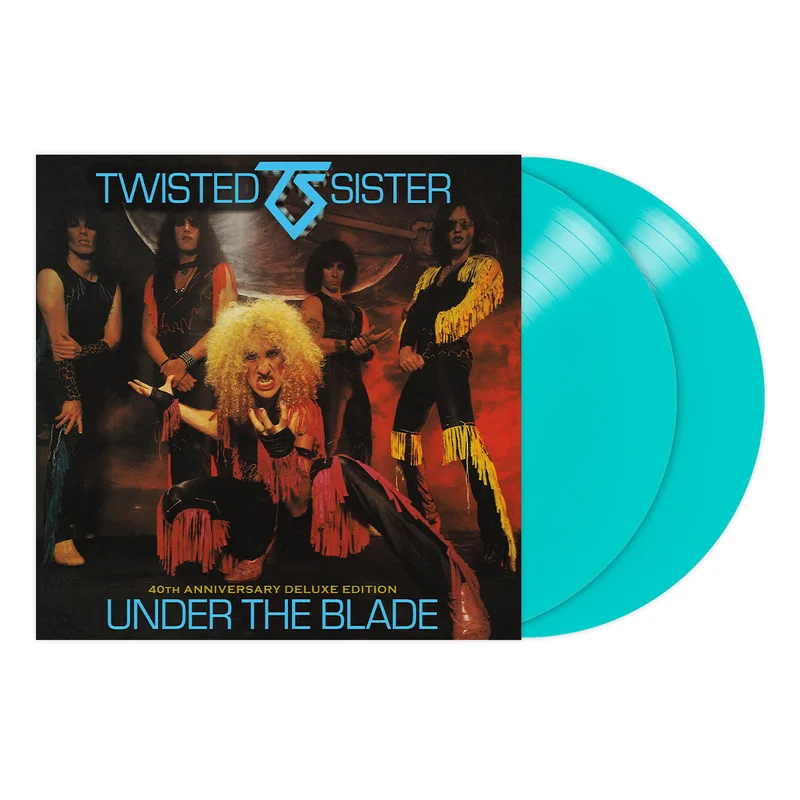 TWISTED SISTER UNDER THE BLADE 40TH ANNIVERSARY 2LP - LTD. TURQUOISE