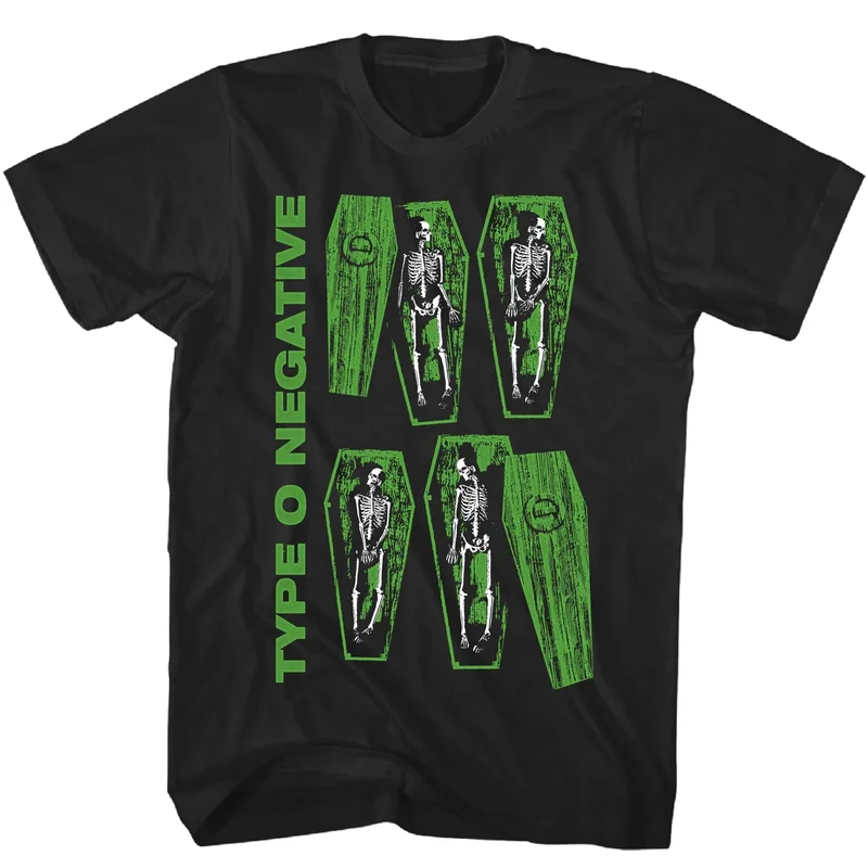 TYPE O NEGATIVE COFFIN T-SHIRTS black