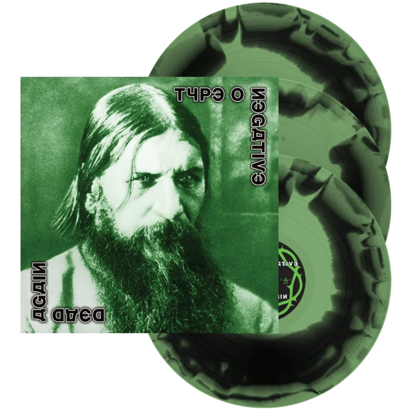 TYPE O NEGATIVE DEAD AGAIN 3LP - LTD. 500 - OLIVE/BLACK SWIRL