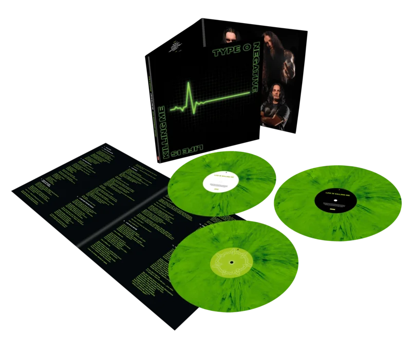 TYPE O NEGATIVE 'LIFE IS KILLING ME' 20TH ANNIVERSARY EDITION 3LP - GREEN/BLACK