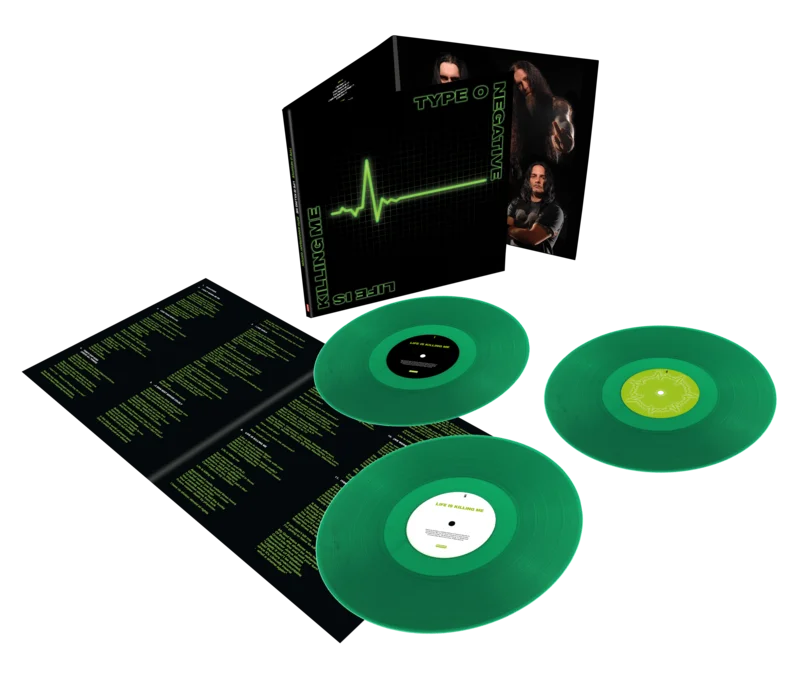 TYPE O NEGATIVE LIFE IS KILLING ME 3LP - LTD. 1000 - TRANSPARENT GREEN