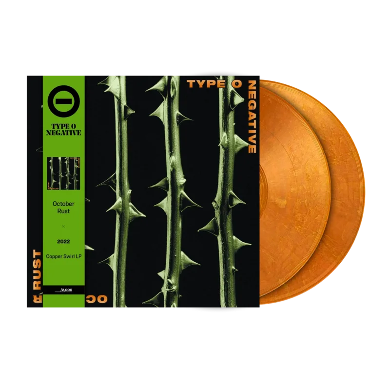 TYPE O NEGATIVE 'OCTOBER RUST' 2LP - COPPER PEARLESCENT SWIRL