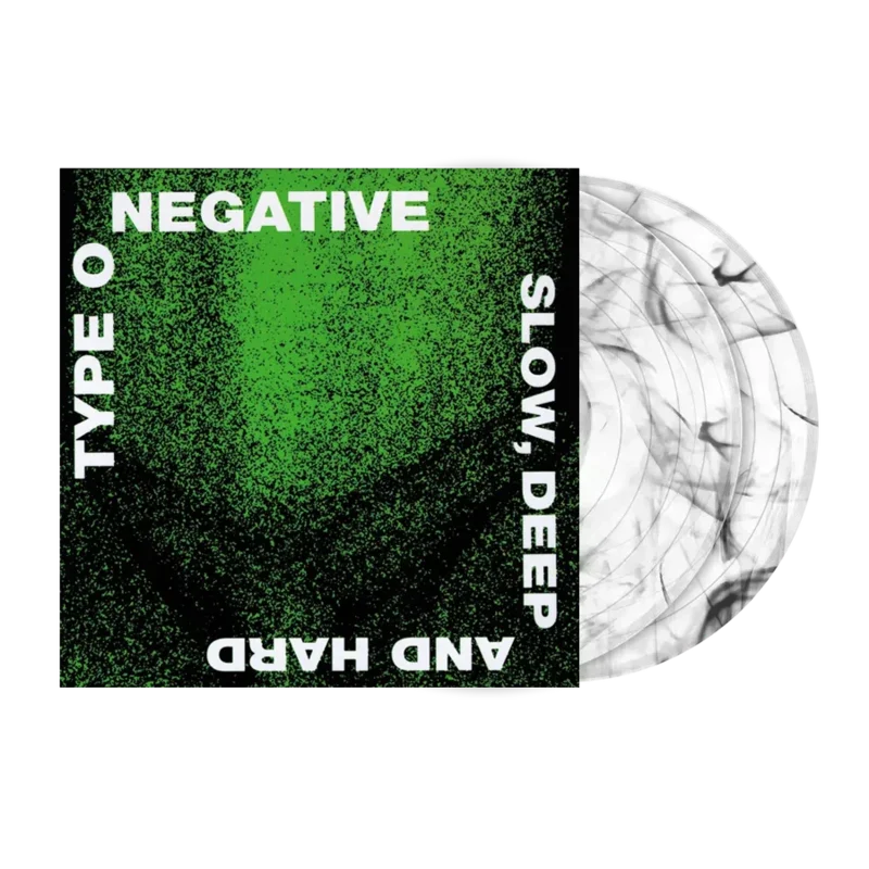 TYPE O NEGATIVE 'SLOW, DEEP AND HARD' LP - CLEAR/BLACK SWIRL