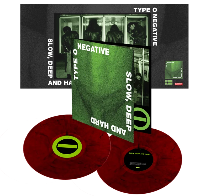 TYPE O NEGATIVE 'SLOW, DEEP & HARD' 2LP - LTD. 500 - BLOOD RED MARBLE