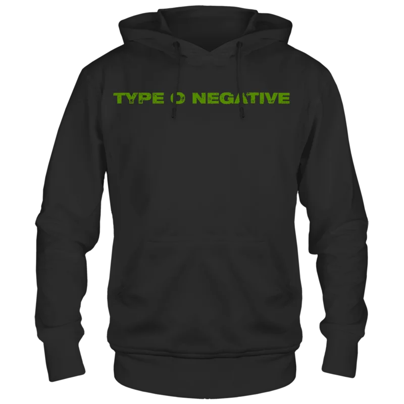 TYPE O NEGATIVE STAR KISS BLACK HOODY F/B black