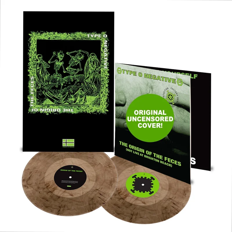 TYPE O NEGATIVE THE ORIGIN OF THE FECES 2LP - LTD. 1000 - SMOKE