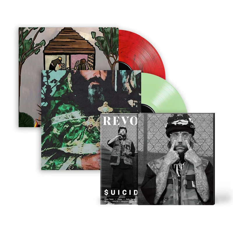 $UICIDEBOY$ x REVOLVER BUNDLE 2023 FALL ISSUE W/ 'LONG TERM EFFECTS OF SUFFERING' LP & 'SING ME A LULLABY, MY SWEET TEMPTATION' LP - EXCLUSIVE - LTD. 500