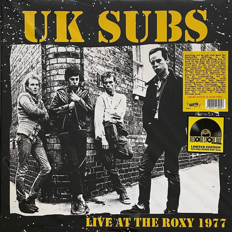 UK Subs: Live At The Roxy 12" (RSD 2024)