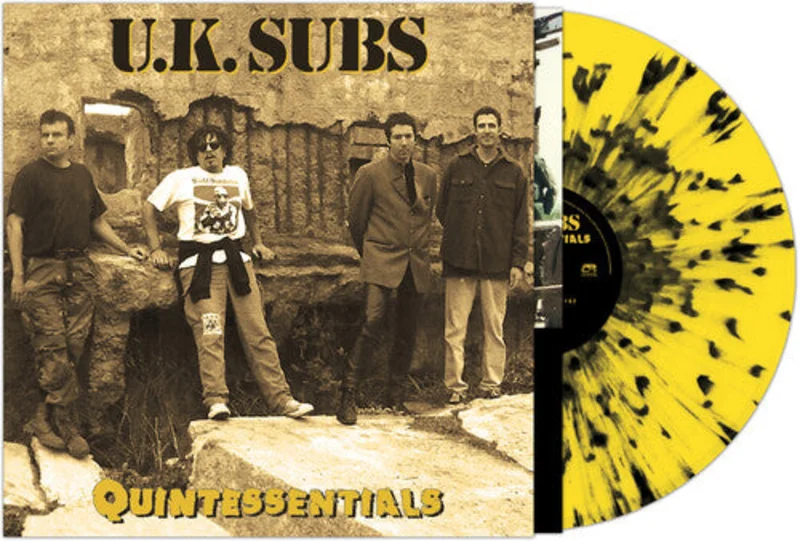 UK Subs: Quintessentials 12" (yellow/black splatter vinyl)