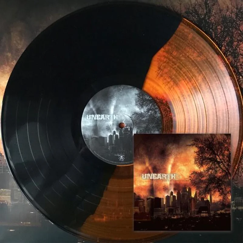 UNEARTH 'ONCOMING STORM' LP - GOLD/BLACK