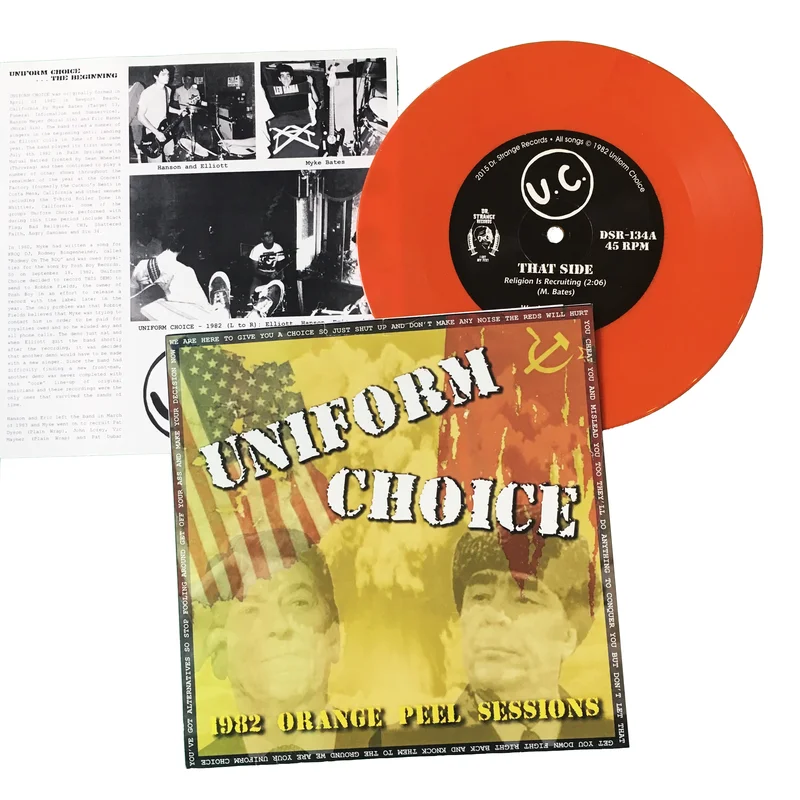 Uniform Choice: Orange Peel Sessions 7" blue vinyl