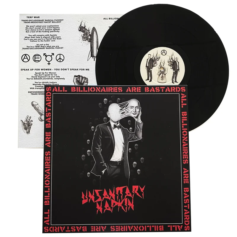 Unsanitary Napkin: All Billionaires Are Bastards 12"