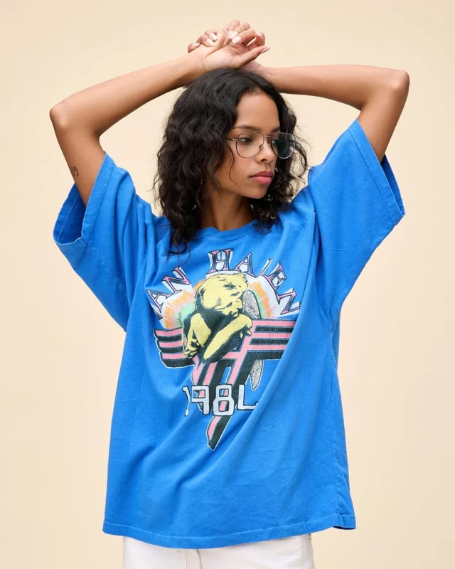 VAN HALEN - 1984 OVERSIZED JERSEY T-SHIRT