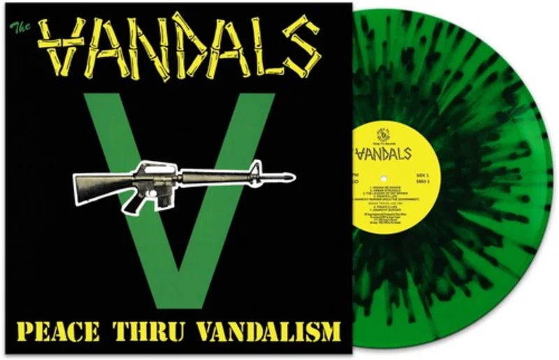 VANDALS 'PEACE THRU VANDALISM' LP - GREEN/BLACK/SPLATTER