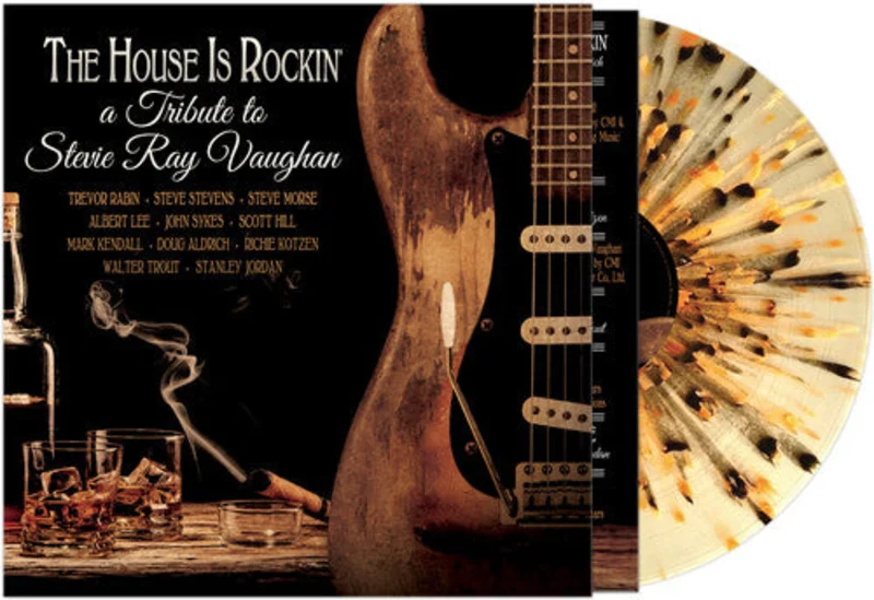 VARIOUS ARTISTS 'THE HOUSE IS ROCKIN' - TRIBUTE TO STEVIE RAY VAUGHAN' LP - COLOR