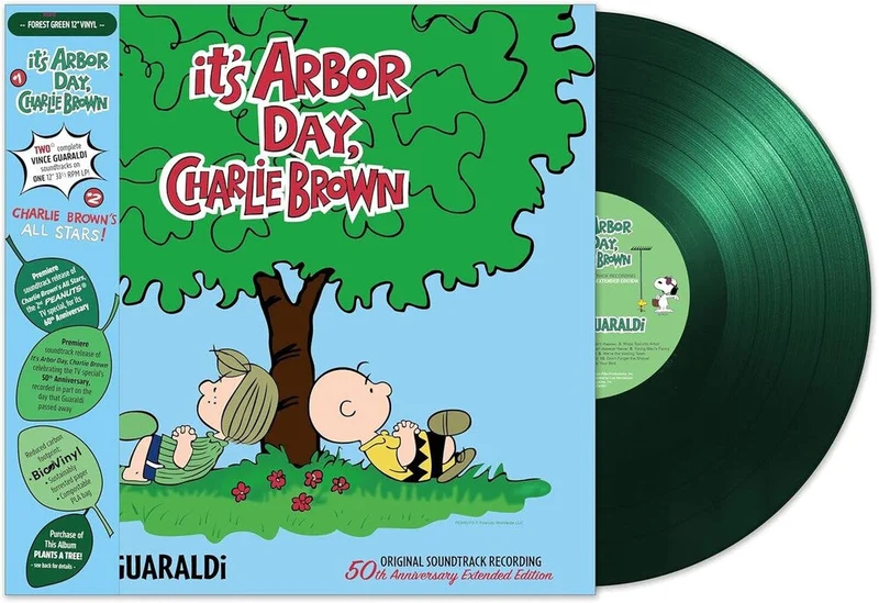 Vince Guaraldi: It's Arbor Day, Charlie Brown / Charlie Brown's All Stars! 12" (green vinyl)