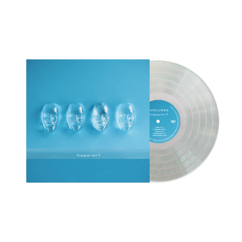 VOLUMES 'HAPPIER' LP (Coke Bottle Clear Vinyl)