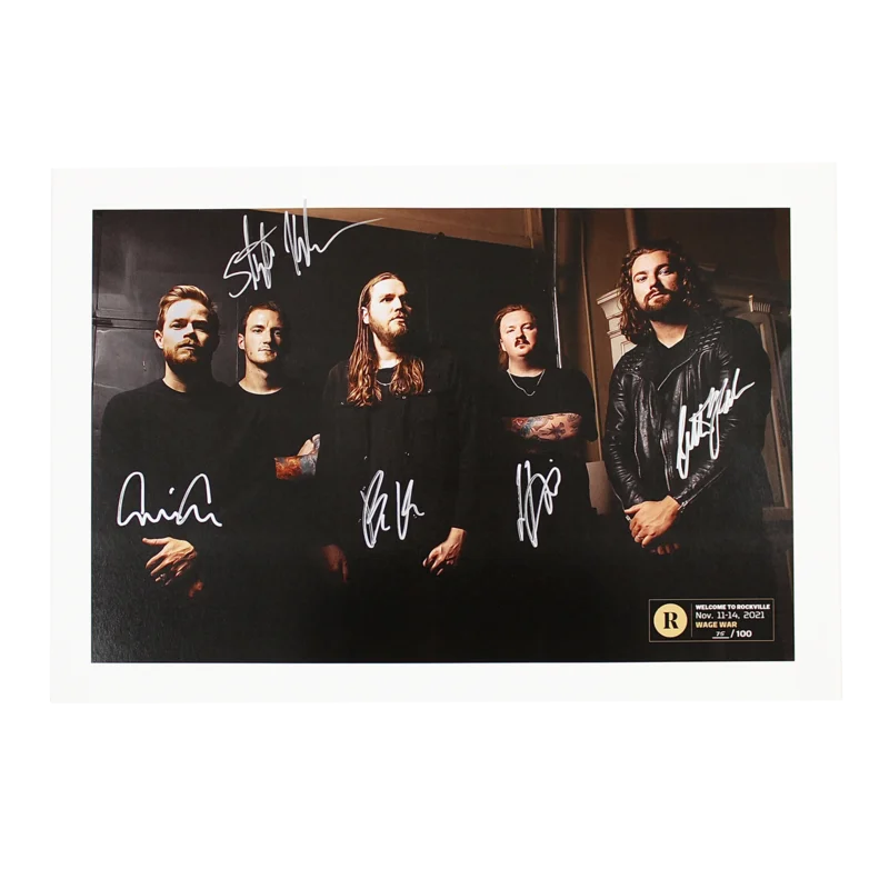 WAGE WAR X REVOLVER X WELCOME TO ROCKVILLE - SIGNED FESTIVAL POSTER