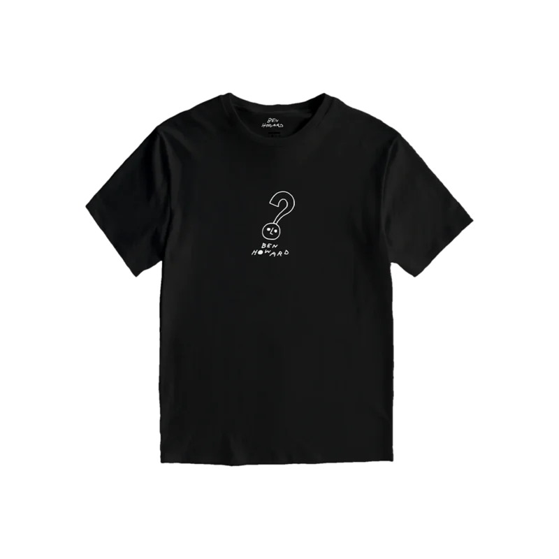 'Walking Backwards' Black Tee