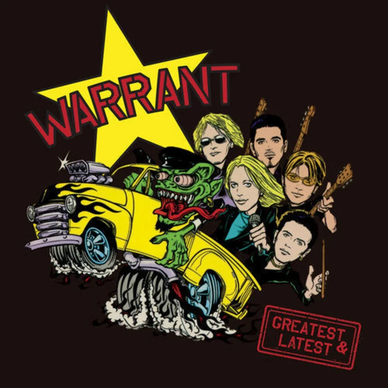 WARRANT 'GREATEST & LATEST' LP - LTD. - CHERRY/SPLATTER