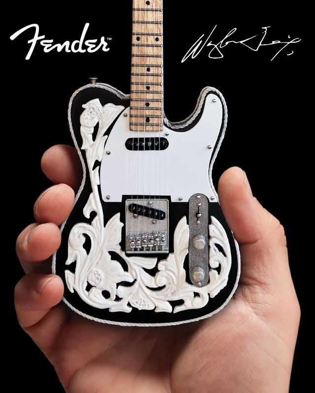 Waylon Jennings Tribute Mini Fender Tele Guitar Replica - Officially Licensed