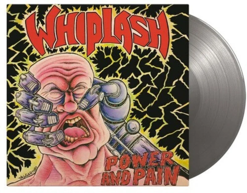 WHIPLASH 'POWER & PAIN' LP - IMPORT - LTD. - SILVER