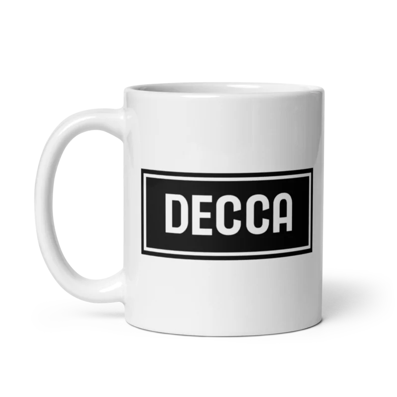White Decca Mug