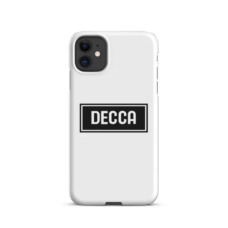 White Decca Phone Case