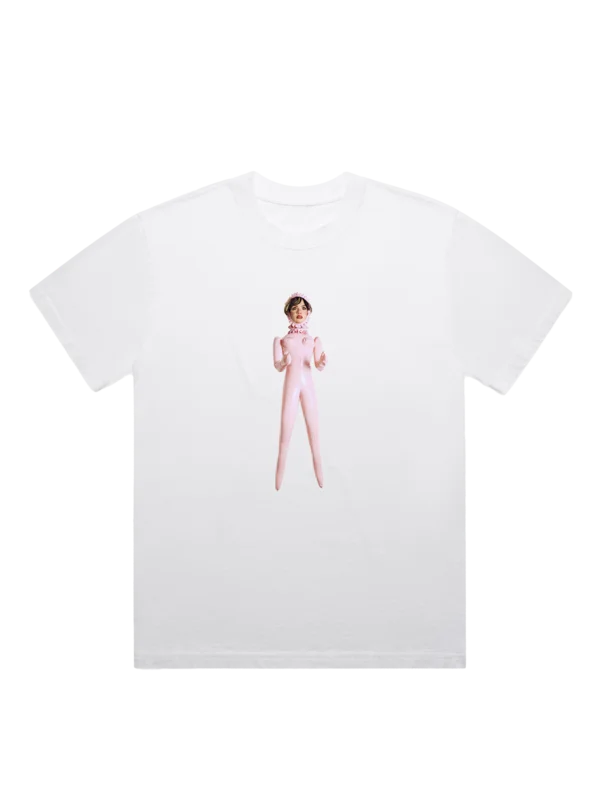 White Doll Print T-Shirt