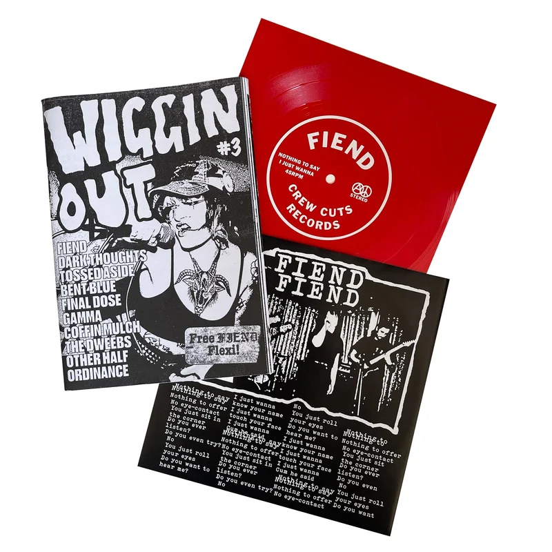 Wiggin' Out #3 zine + Fiend 7" flexi