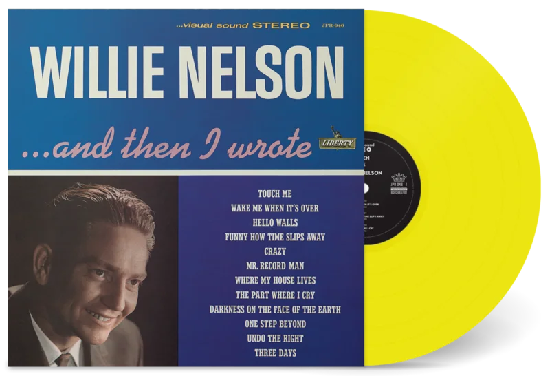 WILLIE NELSON 'AND THEN I WROTE' LP - YELLOW