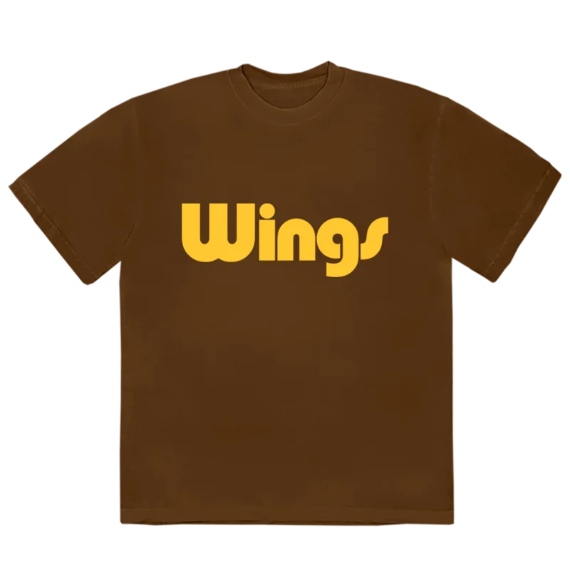 Wings Text Logo T-Shirt