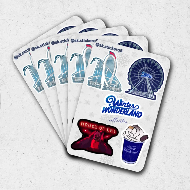 winter wonderland Kuwait sticker sheet (SK exclusive) - matte vinyl sticker