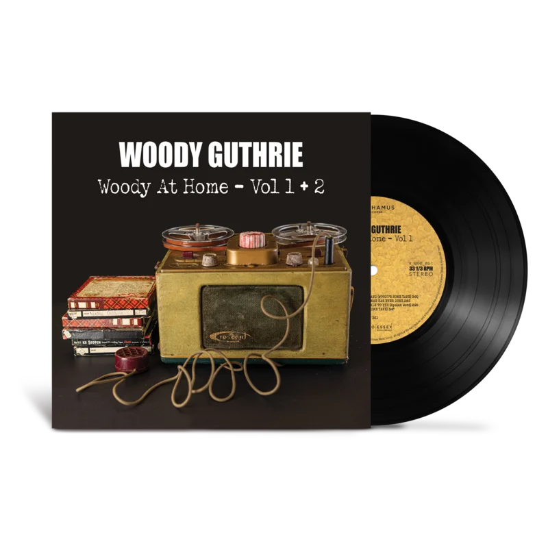 WOODY GUTHRIE - WOODY AT HOME - VOL 1 + 2 - 2-LP - VINYL LP