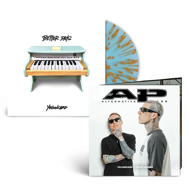 YELLOWCARD BETTER DAYS ALT PRESS SPECIAL LIMITED EDITION VERSION - BLUE/ORANGE/SPLATTER + COLLECTORS ZINE