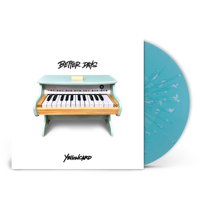 YELLOWCARD BETTER DAYS LP - EXCLUSIVE - LTD. 300 - LIGHT BLUE/WHITE/SPLATTER