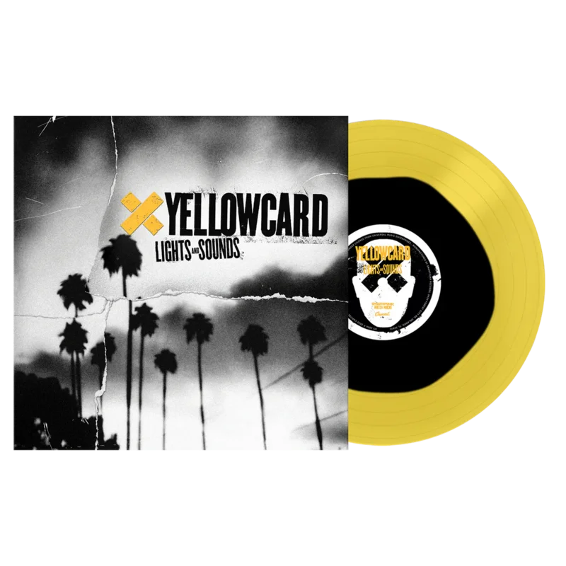 YELLOWCARD 'LIGHTS AND SOUNDS' LP - BLACK/TRANSPARENT YELLOW
