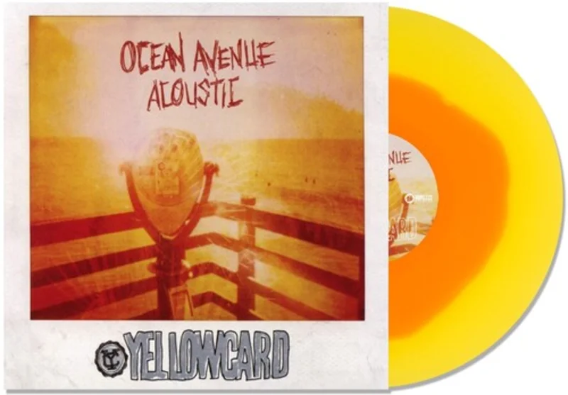 YELLOWCARD 'OCEAN AVENUE ACOUSTIC' LP - ORANGE/YELLOW
