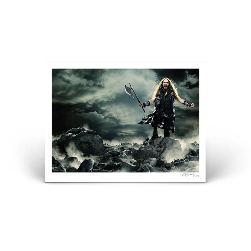 ZAKK WYLDE PHOTO PRINT BY JIMMY HUBBARD - EXCLUSIVE - LTD. 100