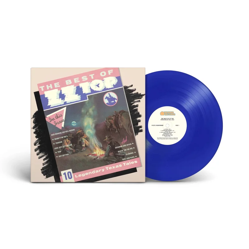 ZZ TOP - THE BEST OF ZZ TOP - TRANSLUCENT BLUE COLOR - VINYL LP